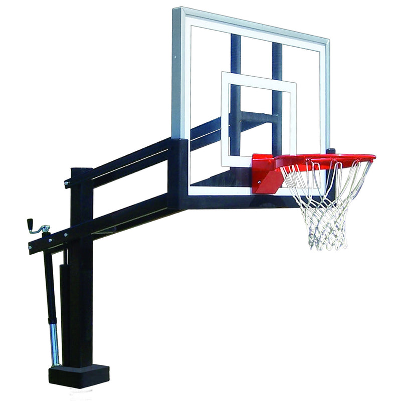 Poolside Adjustable Basketball Hoop, First Team HydroShot