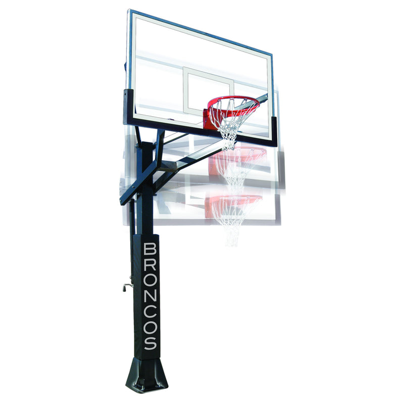 In-Ground Adjustable Basketball Hoop, Powerhouse 6 by First Team