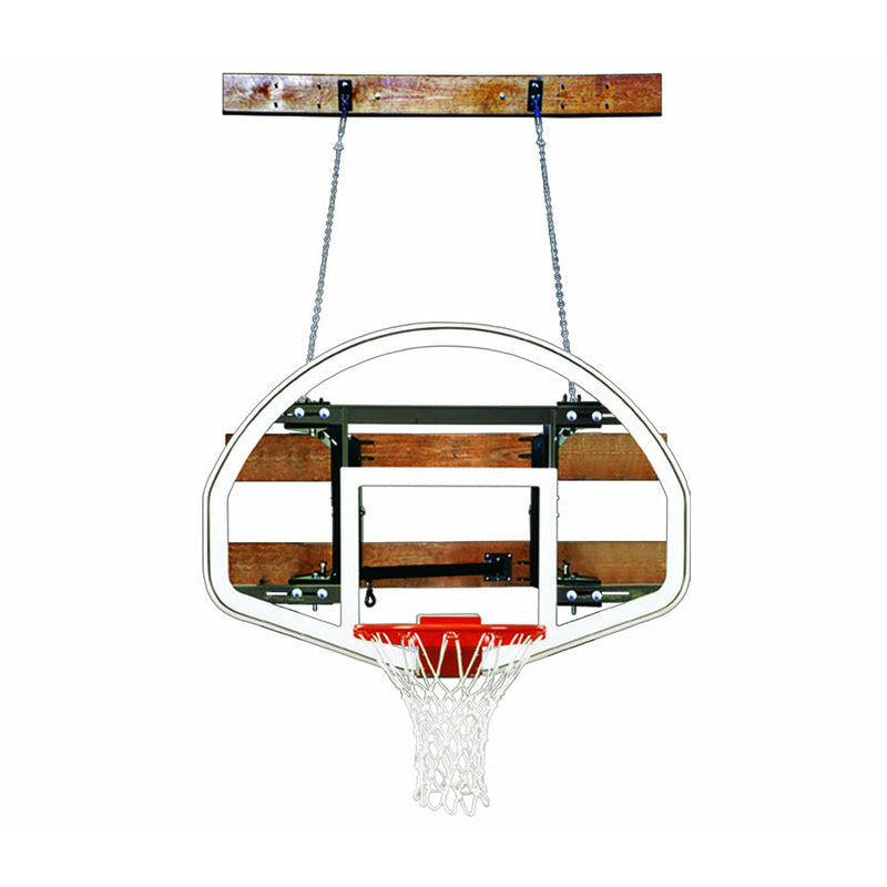 First Team FoldaMount46 Advantage Side Folding Wall Mounted Basketball System