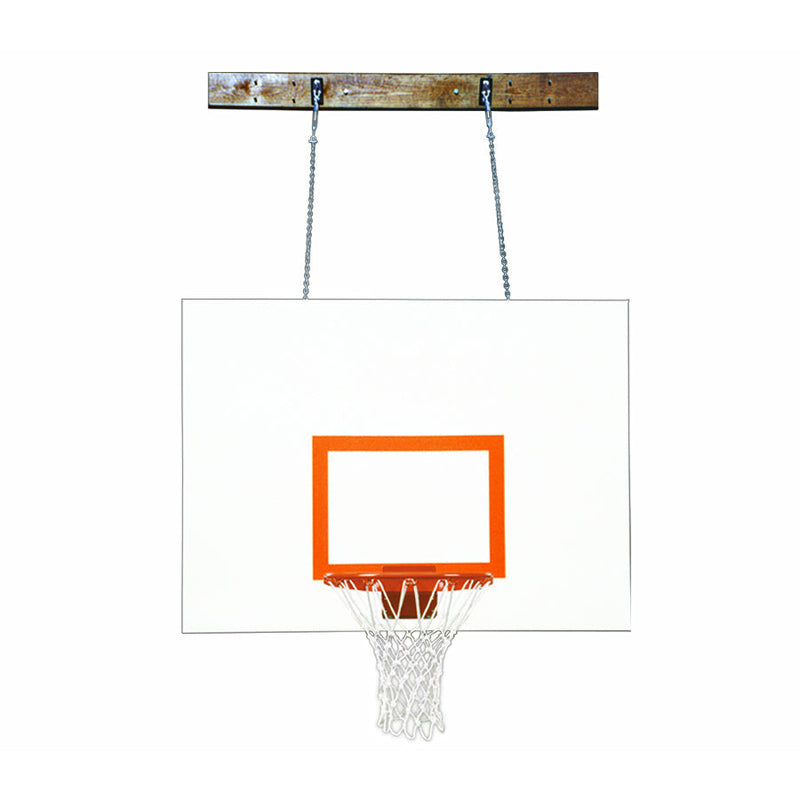 First Team FoldaMount46 Aggressor Side Folding Wall Mounted Basketball System