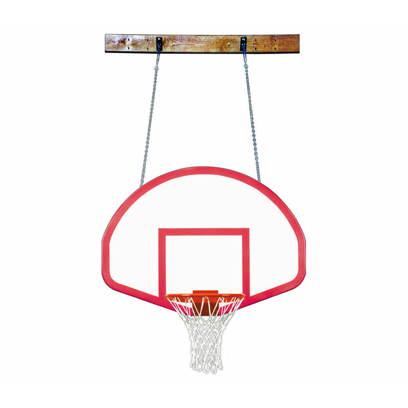 First Team FoldaMount46 Rebound Side Folding Wall Mounted Basketball System