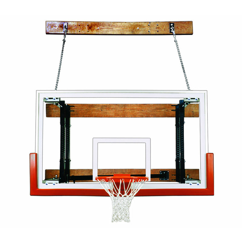 First Team FoldaMount46 Victory Side Folding Wall Mounted Basketball System