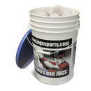 Jugs Bucket of White Dimpled Sting-Free Baseballs