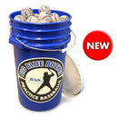 Jugs Big Blue Bucket 6 Dozen Youth League Pearls Baseballs