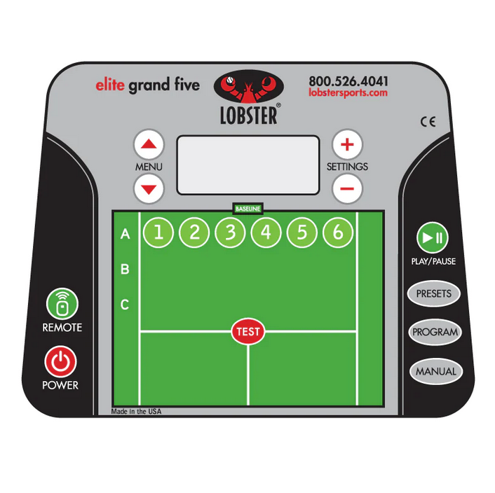 Lobster Elite Grand Five Tennis Ball Machine