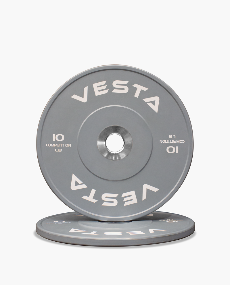 Colored Competition Bumper Plates - Grey 10lb