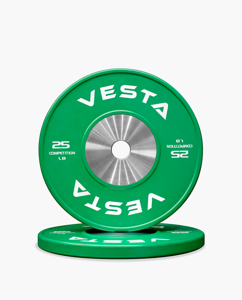 Colored Competition Bumper Plates - Green 25lb