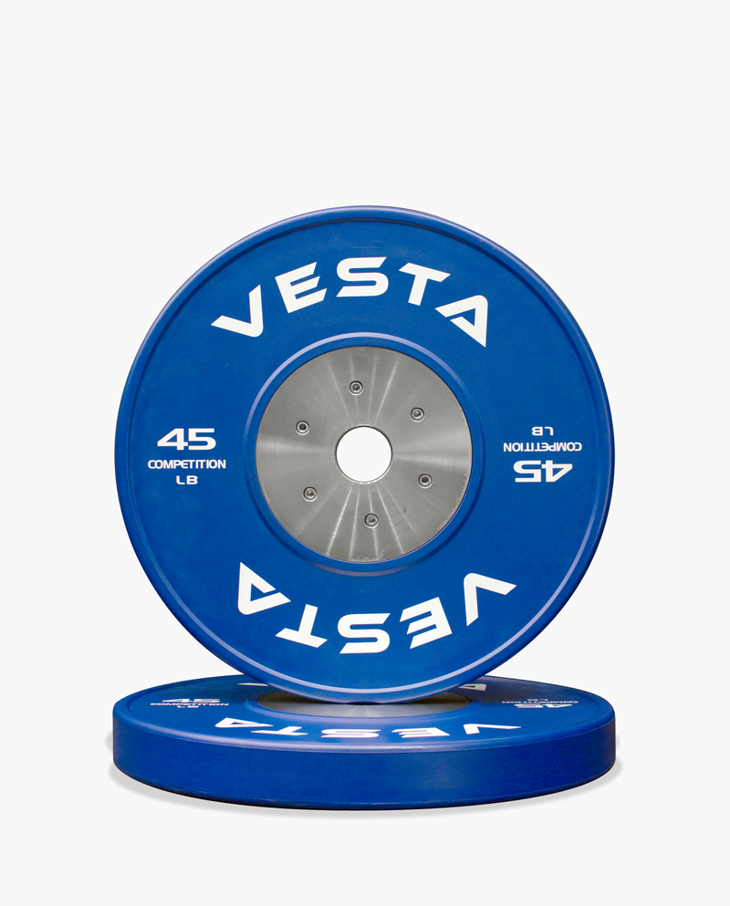 Colored Competition Bumper Plates - Blue 45lb