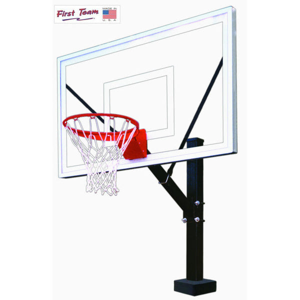 First Team HydroSport II Fixed Poolside Basketball System