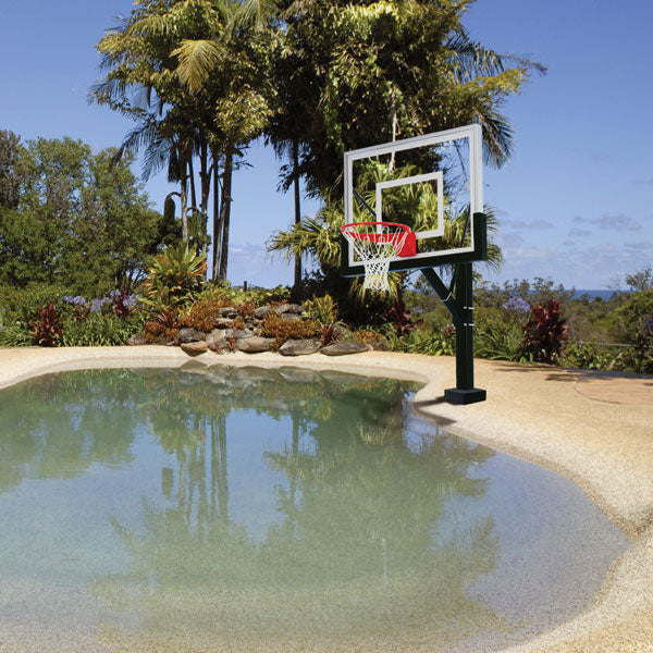 First Team HydroSport III Fixed Poolside Basketball System