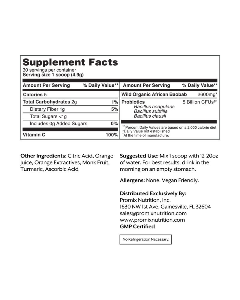 Promix Debloat: Prebiotic + Probiotic