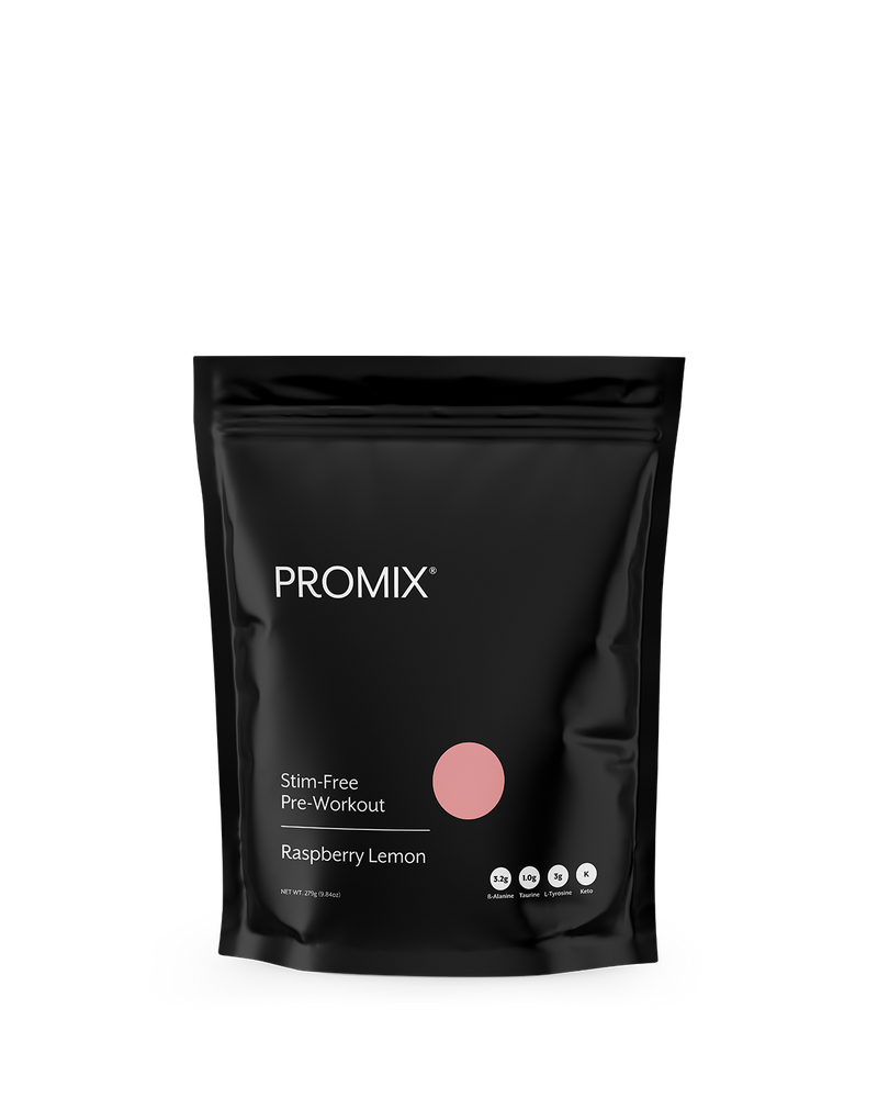 Promix Pre-Workout | Caffeine-free / 30 Serving Pouch / Raspberry Lemon