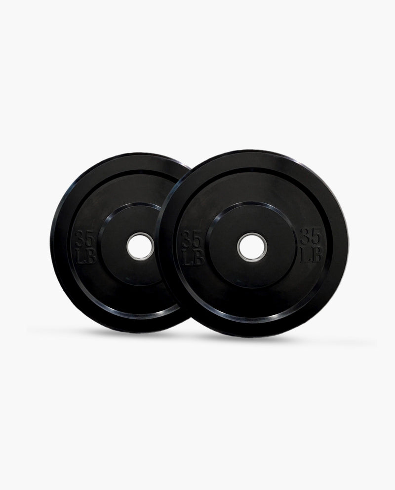 Standard Black Bumper Plates 35 lb