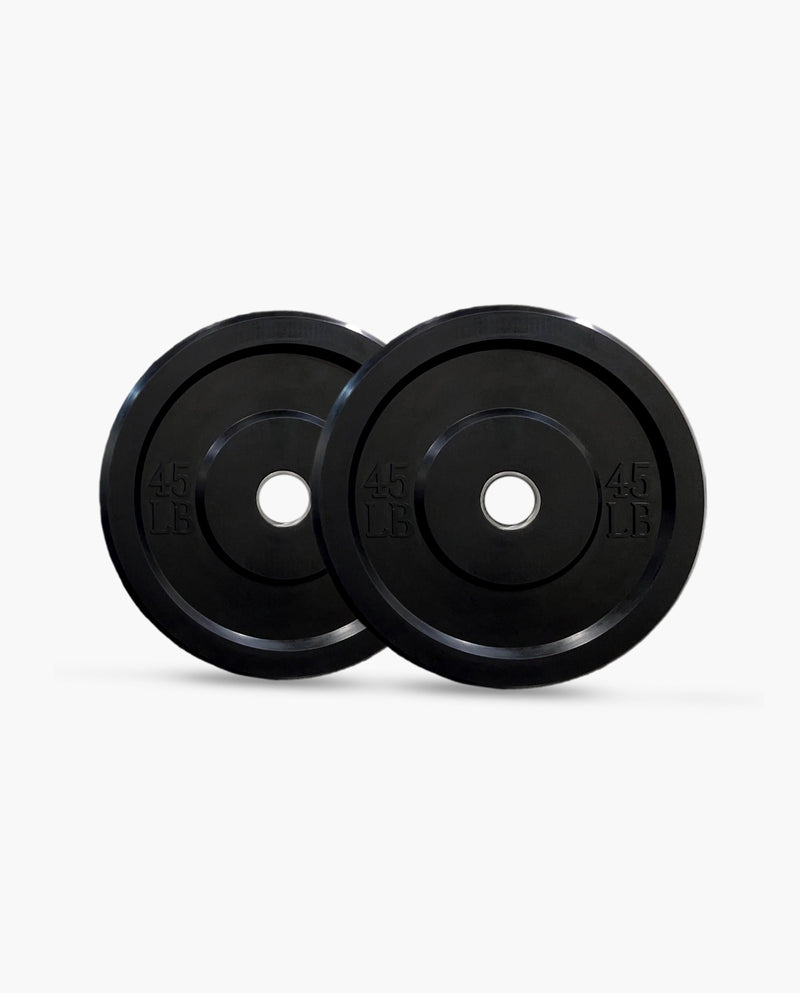 Standard Black Bumper Plates 45 lb